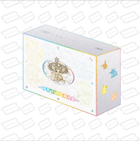 Lot de collection d'accessoires de jeu de cartes à collectionner sur le thème des monstres de dessins animés, série boîte cadeau, comprenant pièces de monnaie, badges et pendentifs à paillettes liquides