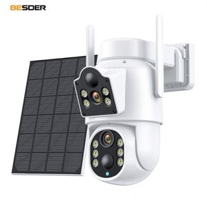 Caméra solaire pour Birdhouse Light Bluetooth 1000W 200W Flood avec panneau Sim 300W et 2 lentilles Street Cctv par panneaux - Product Image 1