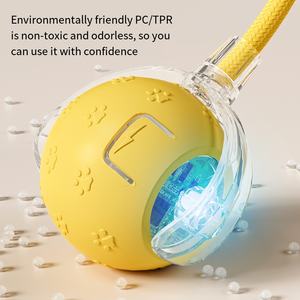 신상품 USB 충전식 스마트 고양이 장난감, 반려동물을 위한 새소리 나는 인터랙티브 실리콘 롤링 토이 - Product Image 6