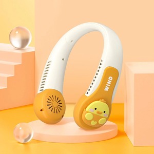 Portable Kids <b>Neck</b> <b>Fan</b>, <b>Neck</b> <b>Fan</b> for Kids Rechargeable, <b>Bladeless</b> Cooling Children <b>Fan</b>,3 Speeds Mute <b>Fan</b> Adjustable Operated Pre - Product Image 4