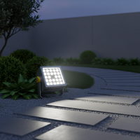 Projecteur LED extérieur IP65 48W haute luminosité pour entrepôt et décoration paysagère, 50 000 heures, gris clair, lampe 85