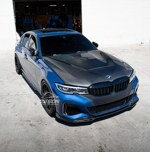 Cofano Anteriore in Vera Fibra di Carbonio Stile GTS per <span class=keywords><strong>BMW</strong></span> Serie <span class=keywords><strong>3</strong></span> G20 G28 2019-2026 <span class=keywords><strong>M</strong></span> Sport M340i 330i con Presa d'Aria - Product Image 6