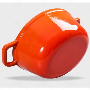 Vente Chaude <span class=keywords><strong>Cocotte</strong></span> <span class=keywords><strong>en</strong></span> <span class=keywords><strong>Fonte</strong></span> <span class=keywords><strong>Émaillée</strong></span> Antiadhésive Multifonction avec Couvercle - Product Image 6