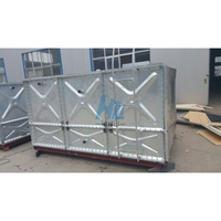 Estructura de Acero Galvanizado por Inmersión en Caliente para Tanque de Agua, Tanques HDG de Gran Capacidad para Acuicultura, Riego y Agricultura, 400 Galones, 1 Año