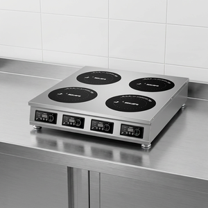 <span class=keywords><strong>Cocina</strong></span> <span class=keywords><strong>de</strong></span> Inducción Comercial <span class=keywords><strong>de</strong></span> Sobremesa F-288Q <span class=keywords><strong>de</strong></span> 4 Quemadores, 2000-3000W, Control Continuo, <span class=keywords><strong>Acero</strong></span> Inoxidable, <span class=keywords><strong>para</strong></span> Hot Pot - Product Image 6