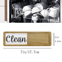 Tableau magnétique personnalisé avec logo pour lave-vaisselle, décoration intérieure, indicateur propre/salissant pour lave-vaisselle et réfrigérateur