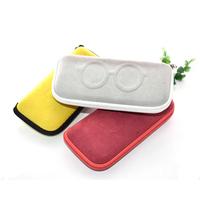 Etui à lunettes de soleil Maofar Loving Heart EVA Factory Etui à lunettes en daim Etui à lunettes à fermeture éclair
