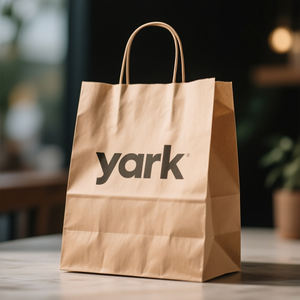 Bolsa de Papel Kraft Marrón con Cordón Personalizada, Bolsa de Compra Reutilizable Ecológica para Panadería y Supermercado - Product Image 6