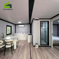 Maison préfabriquée en conteneur maritime de 40 pieds, extensible, 3 chambres, villa de luxe, acier sandwich, ignifuge, CE ISO, fabricant USA Moyen-Orient