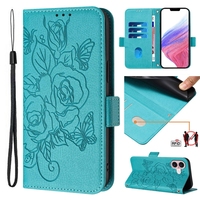 Étui portefeuille en cuir à motif floral rose pour IPhone 17 Air 16E 16 Plus 15 Pro Max 14 Plus 13 Mini 12 11 X XS XR 8 7 6 Flip Phone Cover