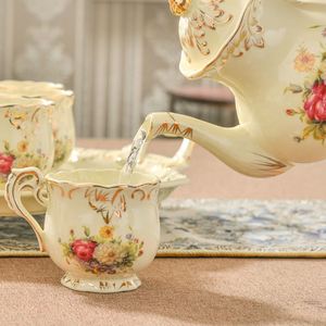 Professional Manufacturer's Low Priced Dubai Rose Design <b>Ceramic</b> Coffee Set - Product Image 3