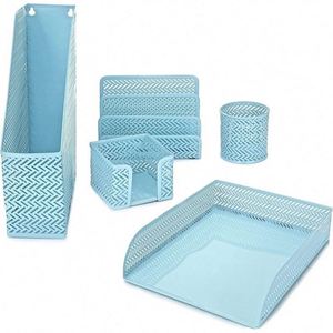 Offre Spéciale – Ensemble Organisateur de Bureau en Métal Perforé de Qualité Supérieure pour Bureau et École – Meilleur Prix - Product Image 1