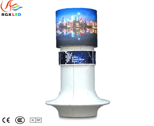 Pantalla <span class=keywords><strong>de</strong></span> visualización cilíndrica LED superior para indicación a gran escala para estaciones <span class=keywords><strong>de</strong></span> ferrocarril Puntos escénicos <span class=keywords><strong>de</strong></span> ferrocarriles <span class=keywords><strong>de</strong></span> alta velocidad - Product Image 2