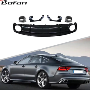 Bộ Khuếch Tán Phía Sau Cản Sau Xe Hơi Phong Cách RS7 Bình Thường 2012-2015 Với Ống Đuôi Cho AUDI A7 - Product Image 1