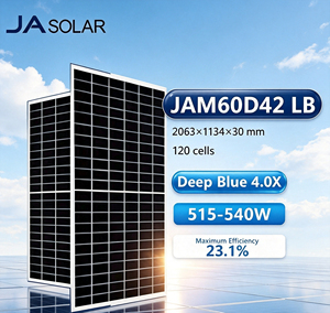 แผงโซลาร์เซลล์ JA Solar JAM60D42 LB 540W N-Type Bifacial Dual Class Mono PV Module 515W 520W 525W 530W 535W 540W ขายดี มีสินค้าพร้อมส่ง - Product Image 1