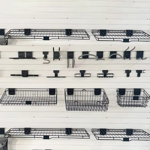 Accessoires JH-Mech pour panneaux rainurés, pour organiser les <span class=keywords><strong>outils</strong></span> <span class=keywords><strong>de</strong></span> <span class=keywords><strong>jardin</strong></span>, revêtement anti-rouille <span class=keywords><strong>de</strong></span> haute qualité, crochets d'affichage pour panneaux rainurés en acier au carbone - Product Image 1