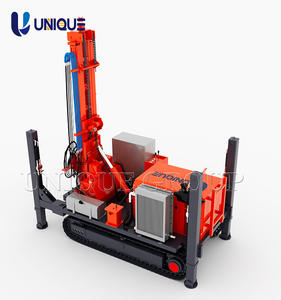 Prix usine nouveau produit 180m-400m plate-forme de forage sur chenilles automatique pour puits d'eau hydraulique 380V pompe moteur composants de base - Product Image 2