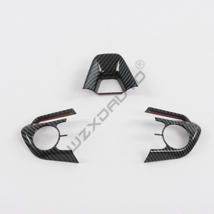 Cubierta Decorativa para Volante WZXD 2020 2022, Fibra de Carbono ABS, 3 Piezas para Cross - Product Image 5