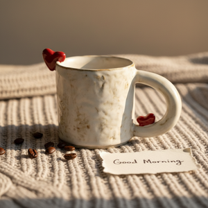 Nueva Taza <span class=keywords><strong>de</strong></span> Café <span class=keywords><strong>de</strong></span> Cerámica con Forma <span class=keywords><strong>de</strong></span> Corazón, Asa en Forma <span class=keywords><strong>de</strong></span> Corazón, Resistente a Altas Temperaturas, Apta <span class=keywords><strong>para</strong></span> Lavavajillas y Microondas, <span class=keywords><strong>para</strong></span> <span class=keywords><strong>el</strong></span> Desayuno en Pareja - Product Image 6