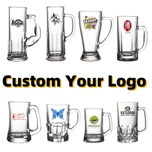 Divers modèles en gros avec logo personnalisé sublimation <span class=keywords><strong>verre</strong></span> chopes à bière <span class=keywords><strong>verre</strong></span> à bière avec poignée - Product Image 2