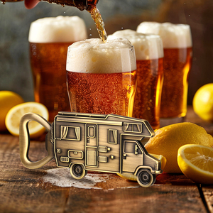 Décapsuleur vintage en métal pour camping-car, ouvre-bouteille pour amoureux du camping et des activités de plein air, cadeau pour propriétaires de VR - Product Image 4
