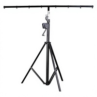 Support de scène portable en fer de 4,5 m avec treuil à manivelle, trépied, barre en T, structure de sonorisation DJ, charge de 100 kg, connexion rapide pour concert