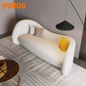 Sofás de Salón de Diseño Moderno Puruo, Sofá de Tela Bouclé Premium, Muebles de Diseño <span class=keywords><strong>Italiano</strong></span> para Sala de Estar, Juego de Sofás de Lujo - Product Image 4