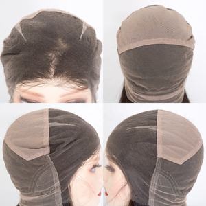 Perruque complète en dentelle de 14 pouces, cheveux vierges ondulés, 100% cheveux humains, pré-épilée avec baby hair - Product Image 5