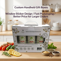 Op maat gemaakte, handvouwbare cadeaudoos met venster, golfkarton, logo-druk mogelijk voor gedroogd fruit en cosmetica