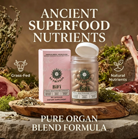 60 Cápsulas de Extracto Visceral de Res Alimentada con Pasto, Mezcla Primal Health, Suplemento para Equilibrio Hormonal, Nutritivo y Denso, para Uso Diario