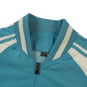 แจ็กเก็ตโพลีเอสเตอร์ถักลำลองสำหรับผู้ชาย, เสื้อเบสบอลแขนยาวทรงพอดีตัว-ฤดูใบไม้ร่วง - Product Image 1