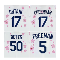 Jersey de Béisbol para Hombre, Diseño 2025, Alta Calidad, Ohtani # Ropa de Softbol 17, 100% Poliéster, Anti-UV, Sin Mangas, Marca OEM