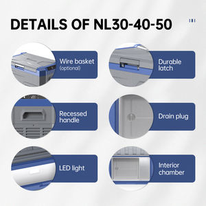 Réfrigérateur de camping NL50 Alpicool OEM&ODM Ac 100-240V Dc 24V 12v Réfrigérateur-congélateur électrique mini pour voiture en plein air - Product Image 3