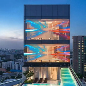 Pantalla LED Transparente, Pantallas LED P4 P6 P8 P10 con Más del 90% <span class=keywords><strong>de</strong></span> Transparencia, Instalación en un Solo Paso para Centros Comerciales - Product Image 2