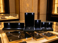 Boîte à bijoux LED, vente en gros en petites quantités, étui cadeau lumineux, logo personnalisé