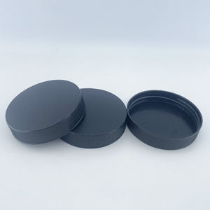 Venta al por mayor de fábrica, compra sin fugas, 68mm, PP, tapa superior de rosca a rayas de plástico, tapa de botella 68/400 para tarro de café y comida de grano de miel - Product Image 1