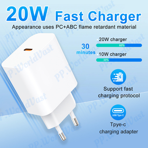 Chargeur rapide USB-C Type C populaire, prix d'usine, vente en gros, pour <span class=keywords><strong>iPhone</strong></span> 16 14 15 20W, adaptateurs <span class=keywords><strong>de</strong></span> chargeurs muraux avec prise EU US UK - Product Image 3