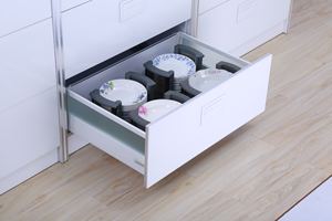 Glissades de boîte de tiroir à fermeture douce avec balustrade ronde - Product Image 5