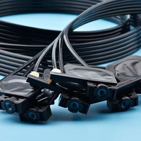 Tuyau d'encre de 1,5 mètre à 6 lignes avec vis de fixation carrée, petits amortisseurs UV, écrous et joints toriques pour Epson 1390 R330 R290 T50 L800 L801