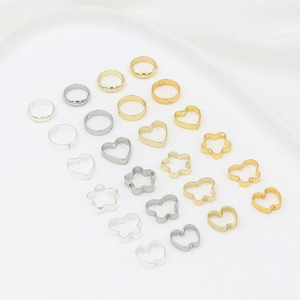 Mixed Shape Jewelry Buckle For <b>Ring</b> Making Copper Plated DIY Accessories D52 - Product Image 1
