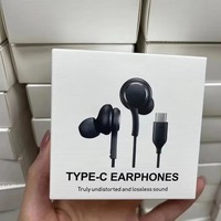 Casque filaire USB C, écouteurs de type C, casque de jeu intra-auriculaire avec microphone pour Samsung Galaxy Note 10 20 S24 ultra