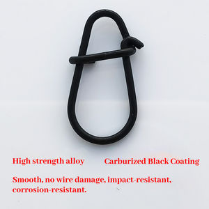 100 pièces en acier inoxydable <span class=keywords><strong>carpe</strong></span> matériel de pêche japonais Snap pivotant et connecteur de leurre, résistant antirouille pour la pêche - Product Image 3