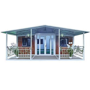 Villa prefabricada portátil de 40 pies y 20 pies, casa móvil plegable, contenedor de envío expandible, hecho en casa Panel sándwich, centro comercial, escuela, Hotel - Product Image 1