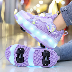 Scarpe per Bambini Cema con Luci LED e Ricarica USB, Calzature Lampeggianti Traspiranti Casual per Bambini - Product Image 5