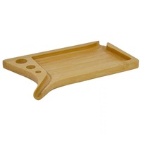 Plateau roulant en bois 13*9cm en gros |   Plateau à chicha en bambou design entonnoir pour les boutiques de tabac |   Étiquetage privé personnalisé en gros OEM