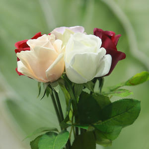 กลีบกุหลาบชุ่มชื้นเคทบางนุ่มจำลองระดับของการจัดดอกไม้จำลองสูง - Product Image 1