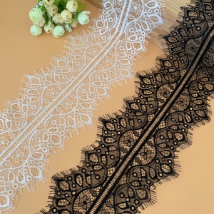 Ventes 14CM cils dentelle Nylon maille garnitures blanc noir bricolage à la main fille jupe Lingerie robe de mariée - Product Image 2