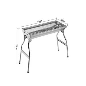 Autre barbecue pliant portable 73x33cm en acier inoxydable pour usage extérieur sur patio - Product Image 1