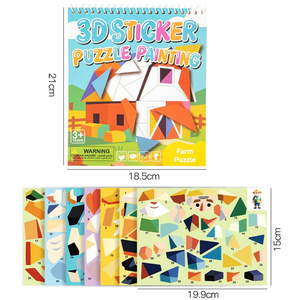 Autocollants mosaïques 3D personnalisés à imprimer, bricolage, jouet éducatif pour enfants, <span class=keywords><strong>livre</strong></span> <span class=keywords><strong>de</strong></span> coloriage mosaïque mystère - Product Image 4