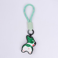 Porte-clés Chien Coloré Tendance en PU, Créatif et Adorable, Idéal pour un Cadeau - Grande Vente